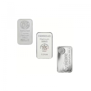 1 g platinum bar 999.5 (random manufacturer)