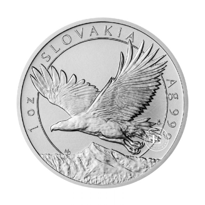 1 oz (31.10 g)  srebrna moneta Słowacki orzeł, Niue 2023