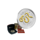 1 oz (31.10 g) silver coin Lunar II - Year of  Snake, Australia 2013 (partial gold plated)
