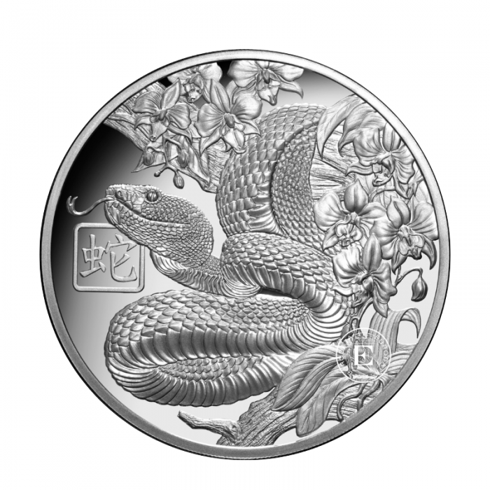 1 oz (31.10 g) silver PROOF coin Lunar - Snake, Niue 2025 (with certificate)