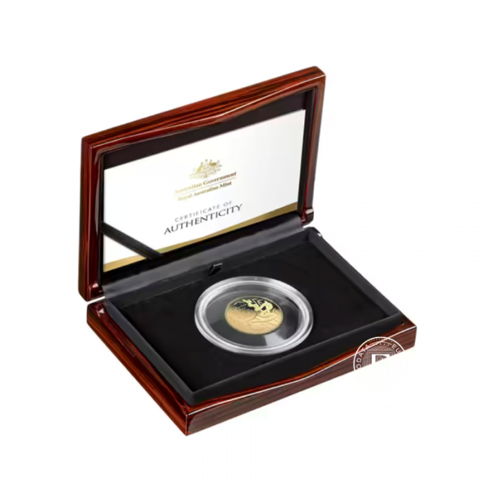 1 oz (31.10 g) auksinė PROOF moneta - Lunar RAM - Gyvatės metai, Australija 2025