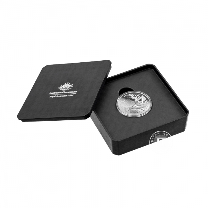 1 oz (31.10 g) sidabrinė PROOF moneta - Lunar RAM - Gyvatės metai, Australija 2025