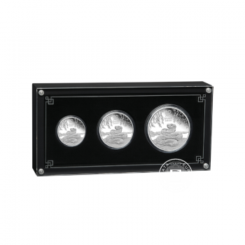 3.5 oz (108.85 g) sidabrinių PROOF monetų rinkinys Lunar III -  Gyvatės metai, Australija 2025 (su sertifikatu)