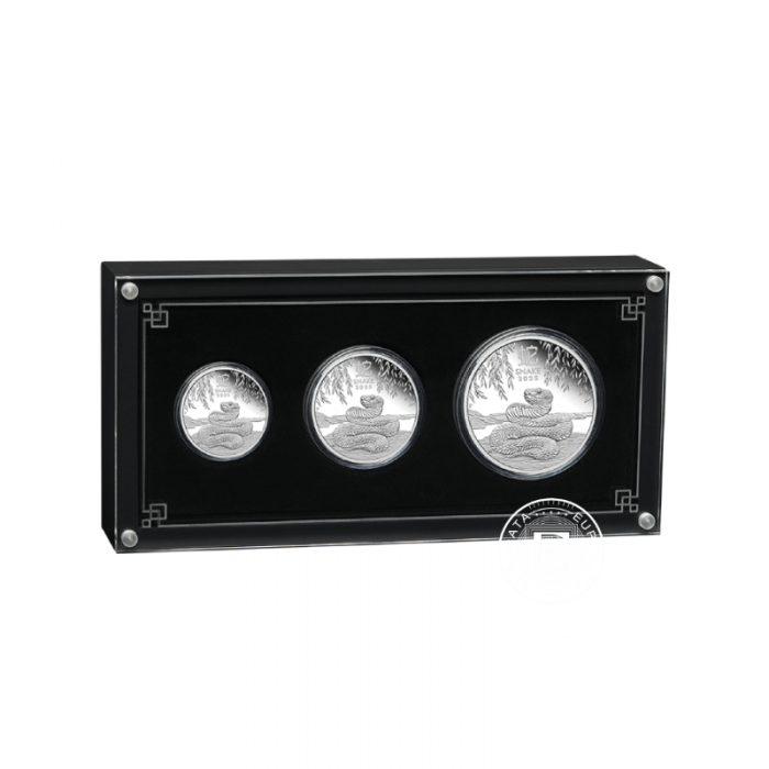 3.5 oz (108.85 g) ensemble de pièces PROOF d'argent Lunar III - Year of  snake, Australie 2025 (avec certificat)