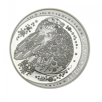 20 rublių (33.62 g) sidabrinė PROOF moneta Legend of the Bullfinch, Baltarusija 2014