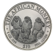 1 oz (31.10 g) sidabrinė moneta Monkey, Somalis 2001