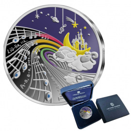5 Eur (12.44 g) pièce coloree d'argent PROOF My Fairy Tales - Lullabies, Lituanie 2025