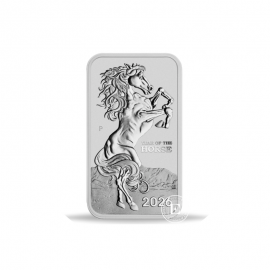 1 oz (31.10 g) silver rectangular coin Lunar -  Year of the Horse, Australia 2026