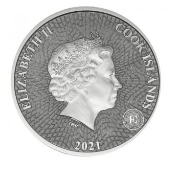 1 oz (31.10 g) sidabrinė moneta Jūros žvaigždė, Kuko Salos 2021