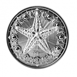 1 oz (31.10 g) silver coin EC8 Montserrat -  Starfish, Eastern Caribbean 2024