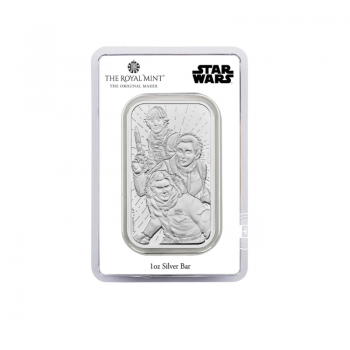 1 oz (31.10 g) sidabro luitas Star wars, The Royal Mint 999.9