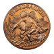 1 oz  (31.10 g) pièce de cuivre round Stegosaurus, USA random year