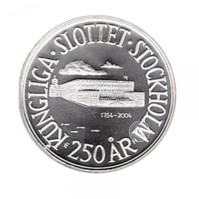 200 kroner (27.03 g) silver PROOF coin Stockholm Castle, Sweden 2004