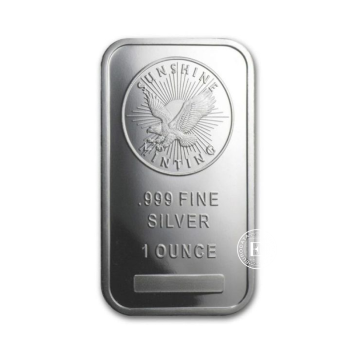 1 oz (31.10 g) sidabro luitas, Sunshine Minting 999