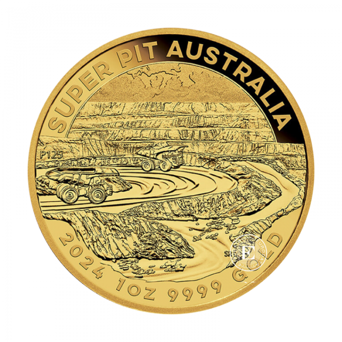 1 oz (31.10 g) Goldmünze Super Pit, Australien 2024