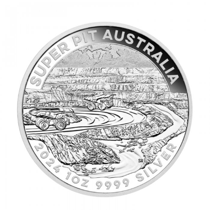 1 oz (31.10 g) pièce d'argent Super Pit, Australie 2024