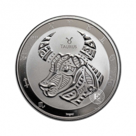 1 oz (31.10 g)  silver coin Zodiac Series - Taurus, Tokelau 2024