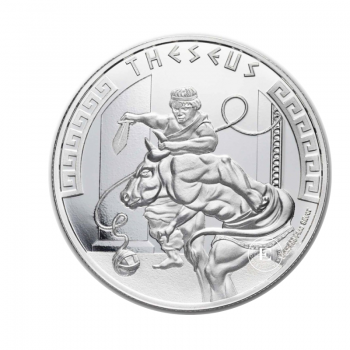 1 oz (31.10 g) sidabrinė moneta Graikų mitologijos herojai – Tesėjas, Niujė 2024