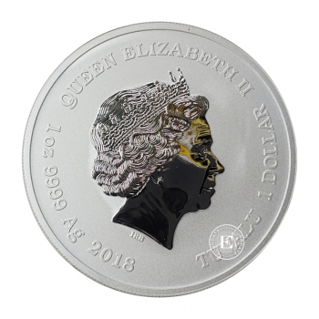 1 oz (31.10 g) sidabrinė moneta Marvel - Thor, Tuvalu 2018