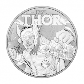1 oz (31.10 g) sidabrinė moneta Marvel - Thor, Tuvalu 2018