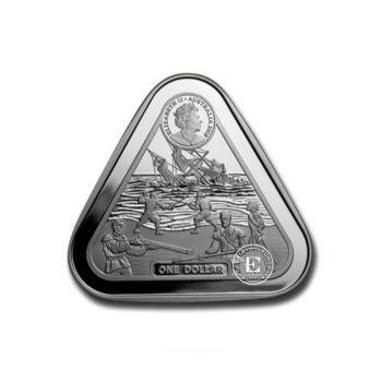 1 oz (31.10 g) sidabrinė moneta Batavia laivo sudužimas, Australija 2019