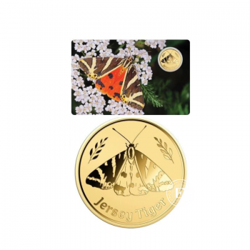 1/1000 oz  złota moneta Eurasian Jersey Tiger Butterfly, Czad