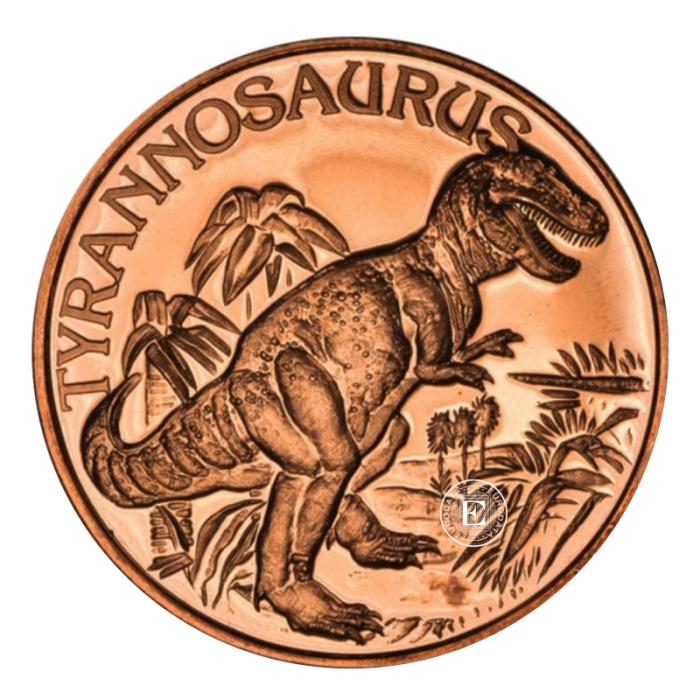 1 oz (31.10 g) Kupfermünze Tyrannosaurus Rex, USA random year