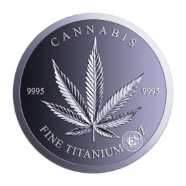 1 oz (31.10 g) moneta tytanu Cannabis Rastafari, USA 2026
