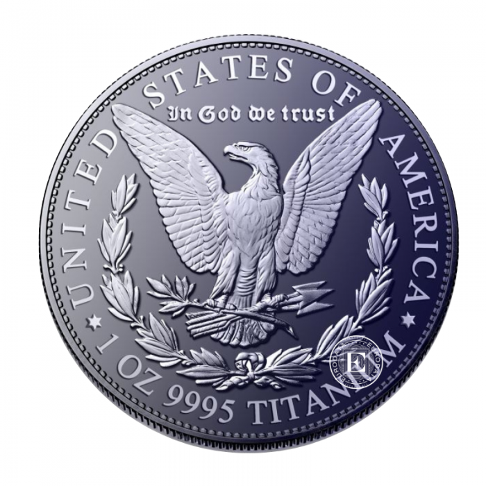 1 oz (31.10 g) pièce de titane Morgan Dollar, USA 2026
