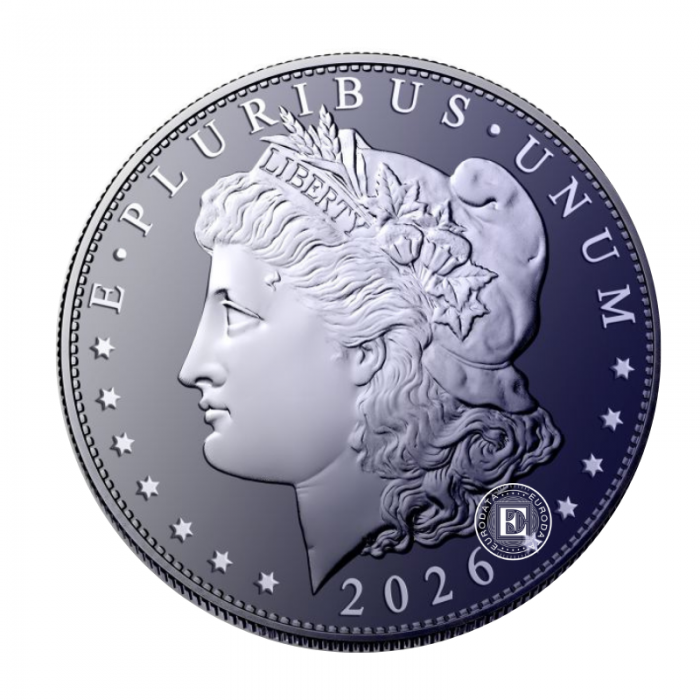 1 oz (31.10 g) pièce de titane Morgan Dollar, USA 2026