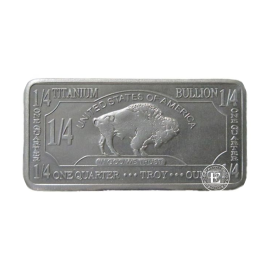 1/4 oz (7.78 g) titano luitas Buffalo, JAV