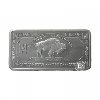 1/4 oz (7.78 g) titano luitas Buffalo, JAV