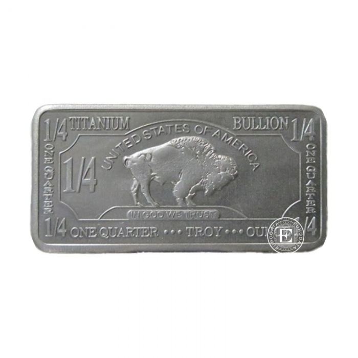 1/4 oz (7.78 g) Titanbarren Buffalo, USA