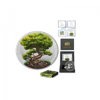 1 oz (31.10 g) sidabrinė spalvota moneta Mythical Forest - Yggdrasil - Summer, Lenkija 2025