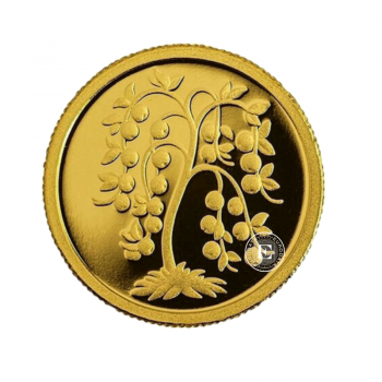 1 lat (1.24 g) pièce d'or PROOF The Golden Apple Tree, Lettonie 2007