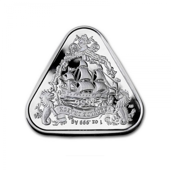 1 oz (31.10 g) sidabrinė moneta Draeck laivo nuolauža, Australija 2020