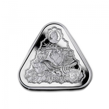 1 oz (31.10 g) sidabrinė moneta Draeck laivo nuolauža, Australija 2020