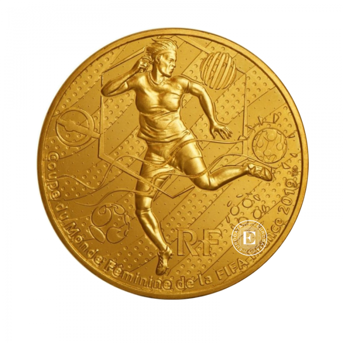¼ Eur Münze FIFA Women World Cup 2019 - Trick Play, Frankreich 2019