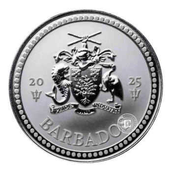 1 oz (31.10 g) sidabrinė moneta Trišakis, Barbadosas 2025