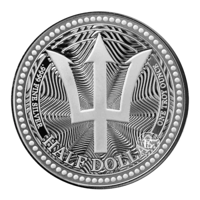 1 oz (31.10 g) silver coin Trident, Barbados 2025