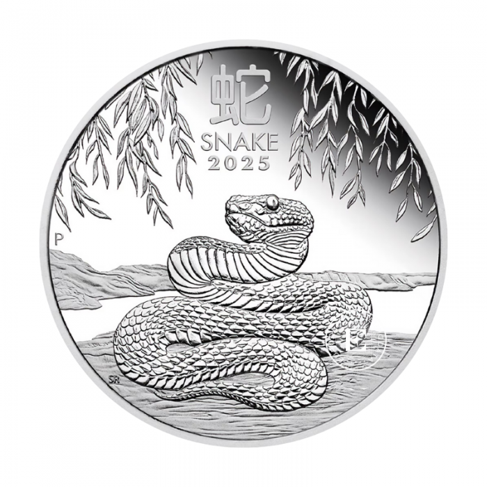 3 oz (93.30 g) ensemble de pièces PROOF d'argent Lunar III - Year of  snake, Australie 2025 (avec certificat)