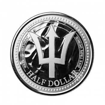 1 oz (31.10 g) sidabrinė moneta Trišakis, Barbadosas 2024