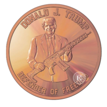 1 oz (31.10 g) Kupfermünze Trump Defender of Freedom, USA random year