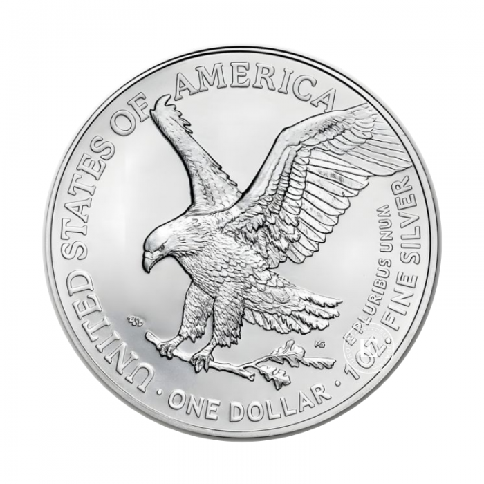 1 oz (31.10 g) pièce d'argent American Eagle - Donald Trump - Serious, USA 2024