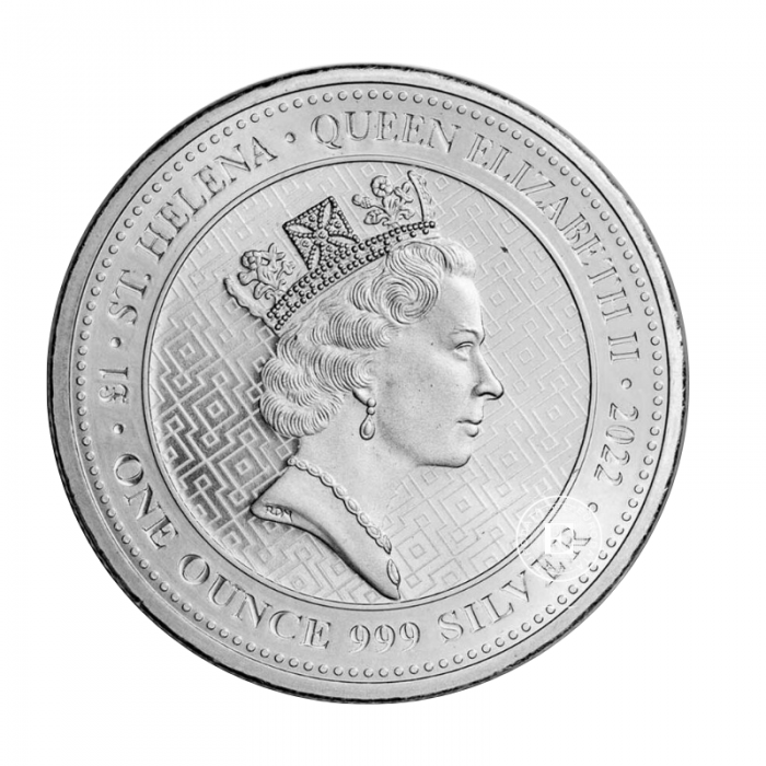 1 oz  (31.10 g) silver coin The Queen´s Virtues - Truth, St. Helena 2022
