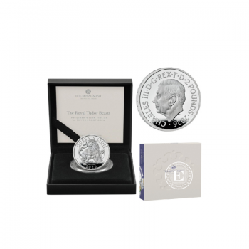 1 oz (31.10 g) sidabrinė PROOF moneta Tudor Beasts - The Queen’s Lion, Didžioji Britanija 2026