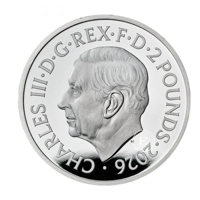 1 oz (31.10 g) sidabrinė PROOF moneta Tudor Beasts - The Queen’s Lion, Didžioji Britanija 2026