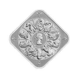 1 oz  (31.10 g) sidabro luitas Queen's Beasts, The Royal Mint 999.9
