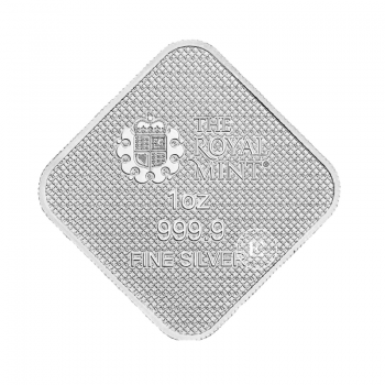 1 oz  (31.10 g)  silver bar Queen's Beasts, The Royal Mint 999.9
