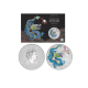 1 oz (31.10  g) pièce d'argent coloree Lunar III - Year of  Dragon, Australie 2024 (turquoise)